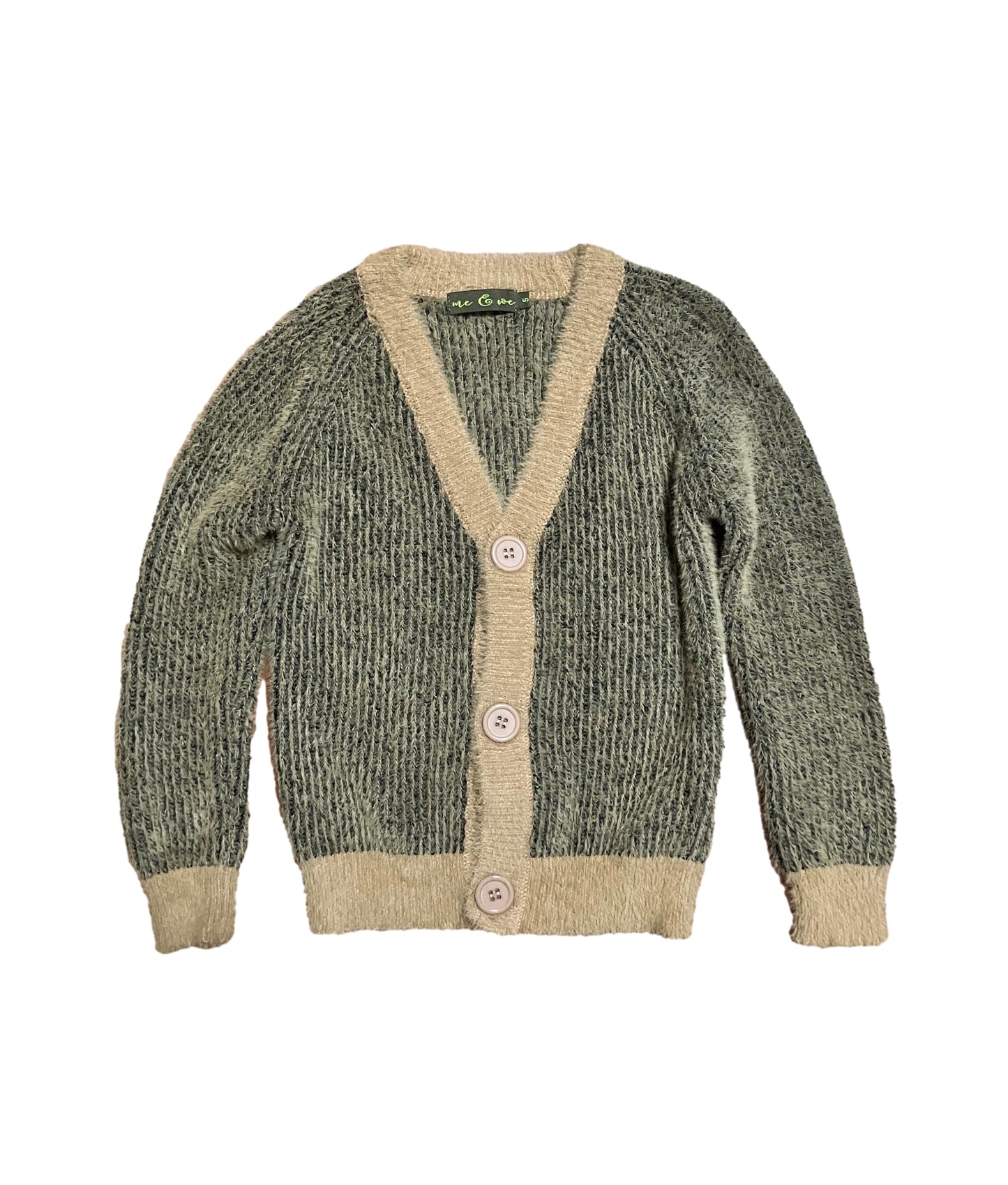 Mohair Two Tone Dressy Cardigan