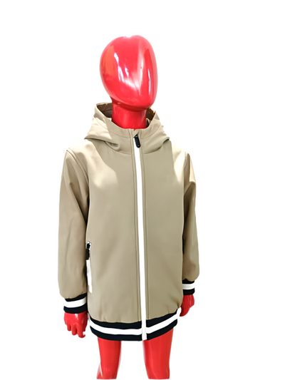 Jacket with striped cuff