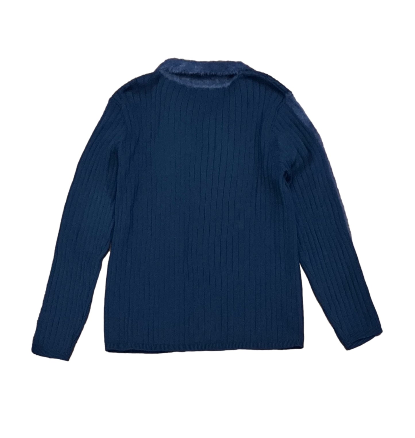 Knit Boys Blazer Ribbed With Mohair Stripe