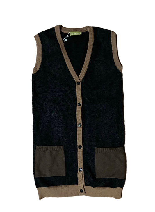 Mohair Knit Cardigan Vest