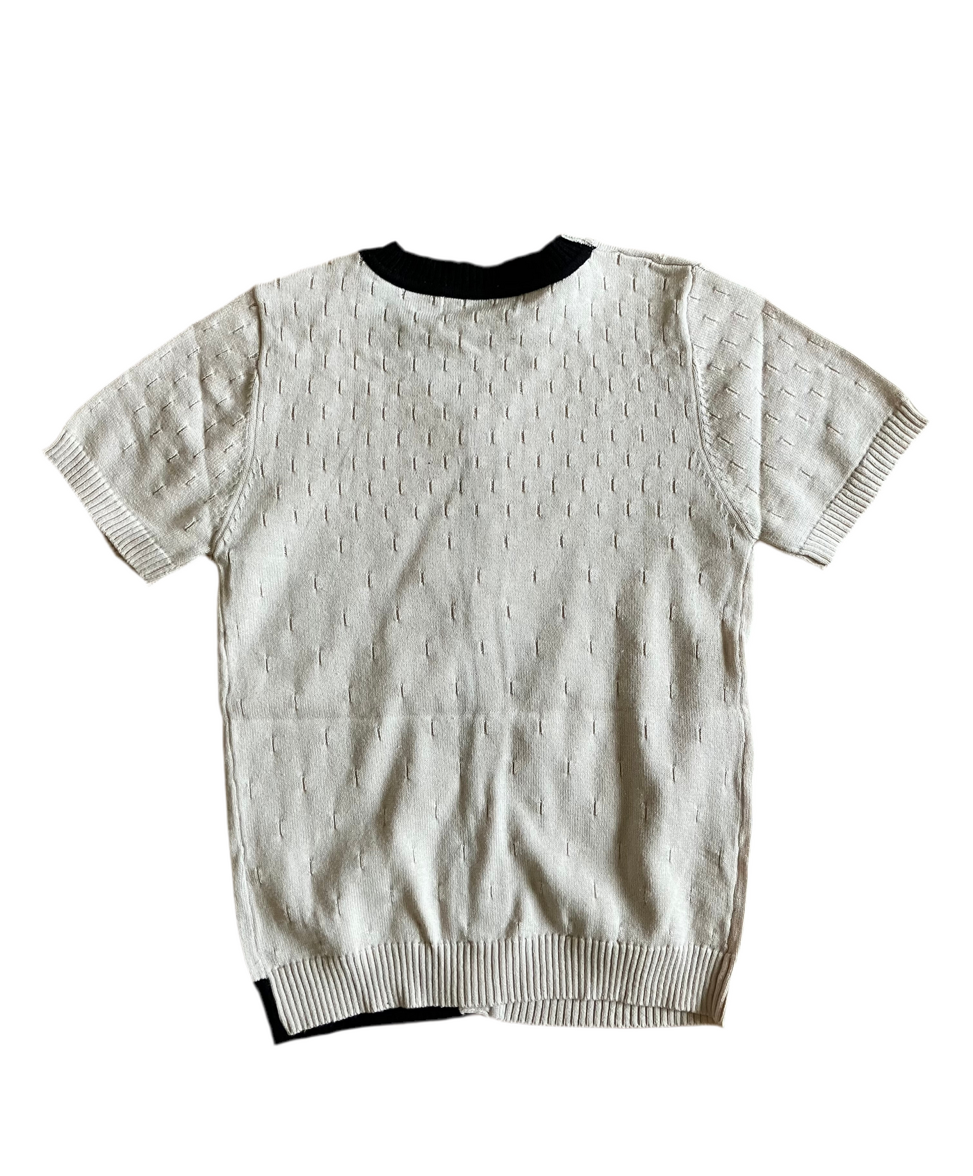 Pointelle top short sleeve