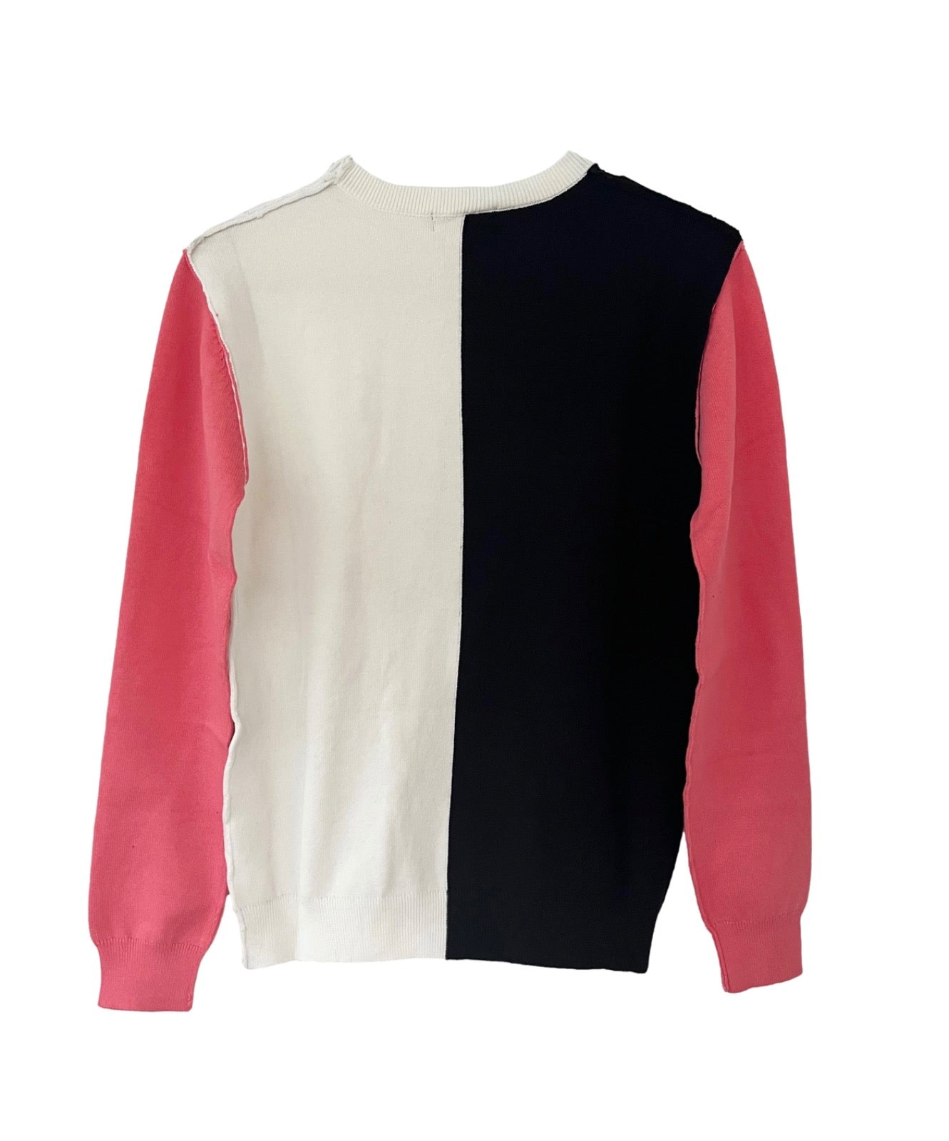 Cotton Knit Color Block Top