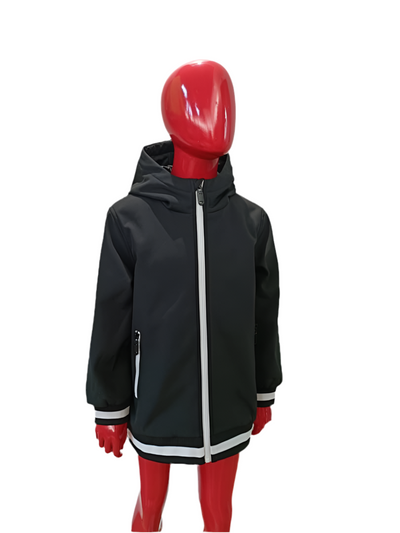 Jacket with striped cuff