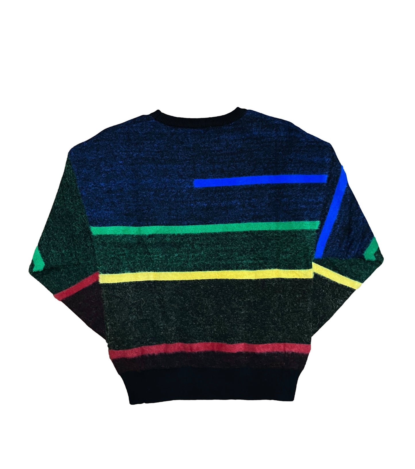 Multi Color Stripe Mohair Sweater Top