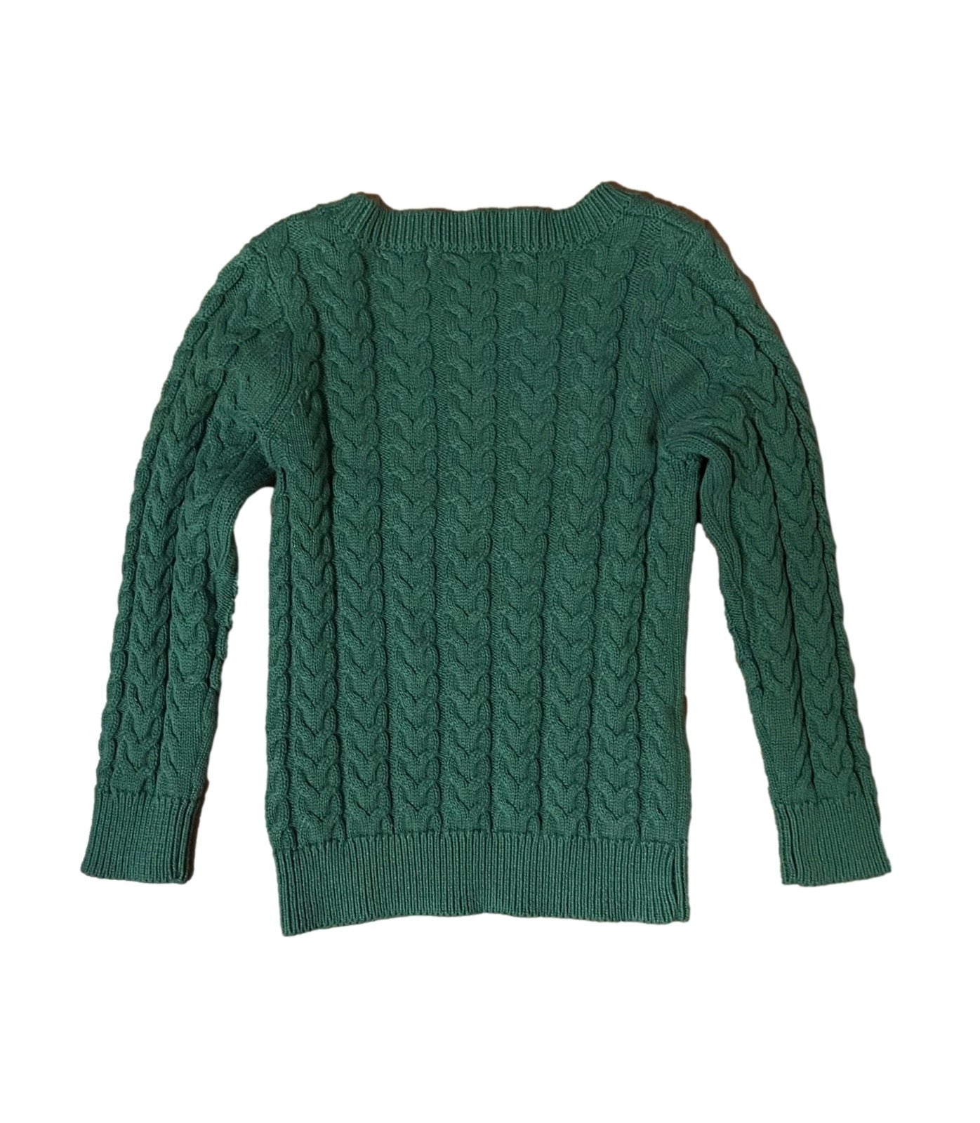 Green Cable Knit Sweater