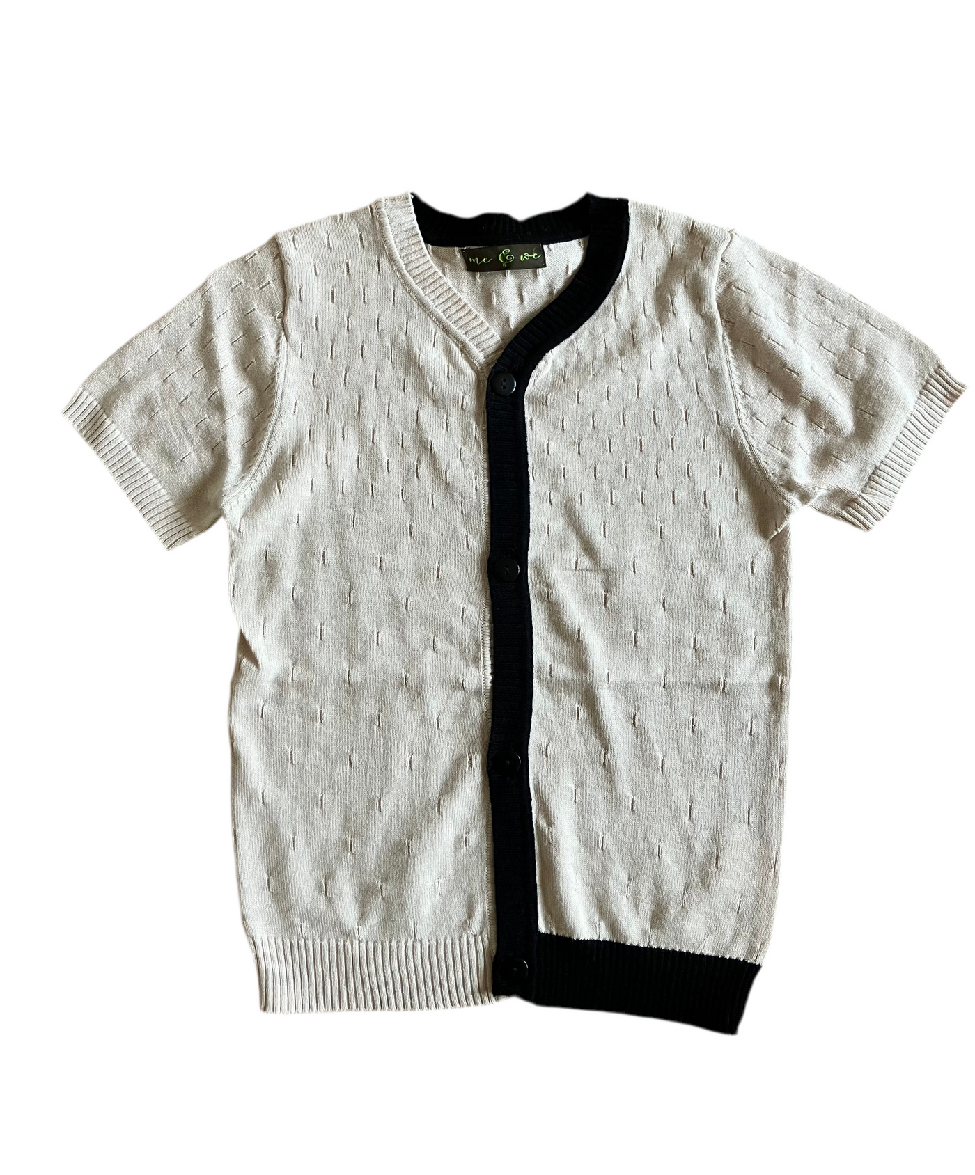 Pointelle top short sleeve