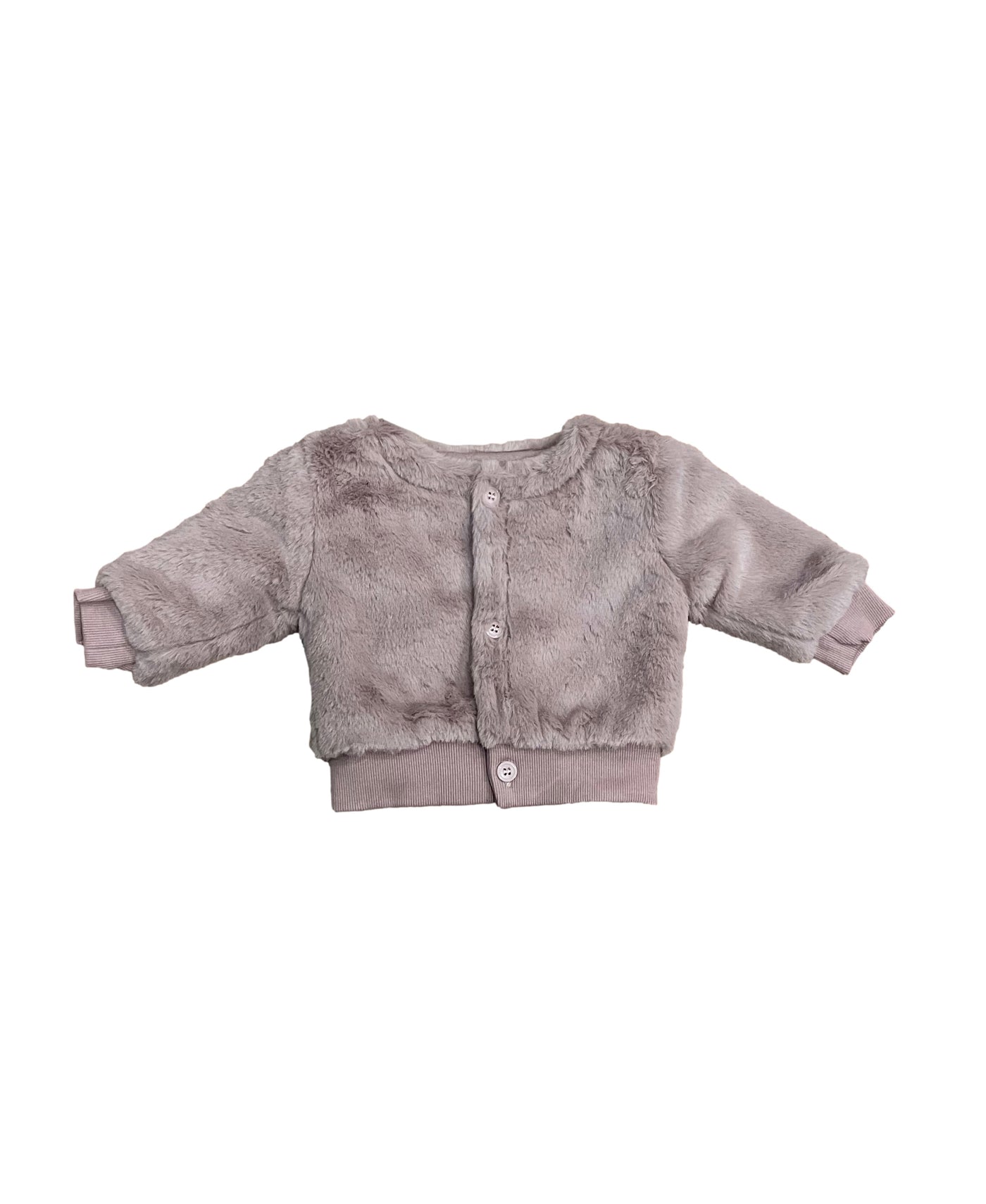 Cozy Ribbed Bonnet and Plush Jacket Set