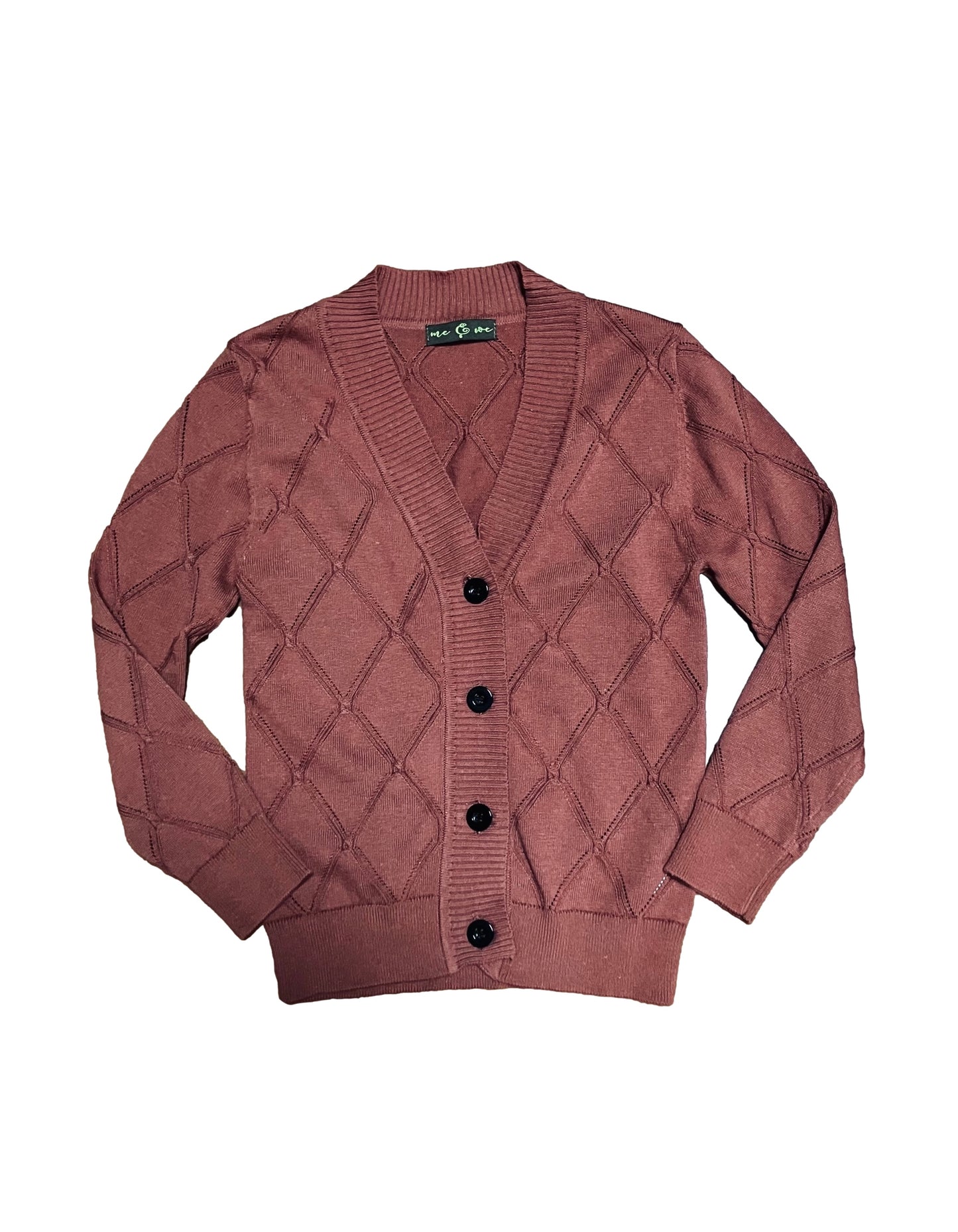 Diamond Pointelle Boys Cardigan