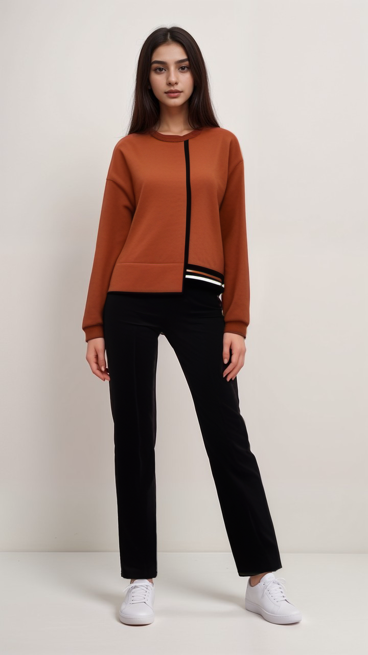 Modern Lines Colorblock Sweater