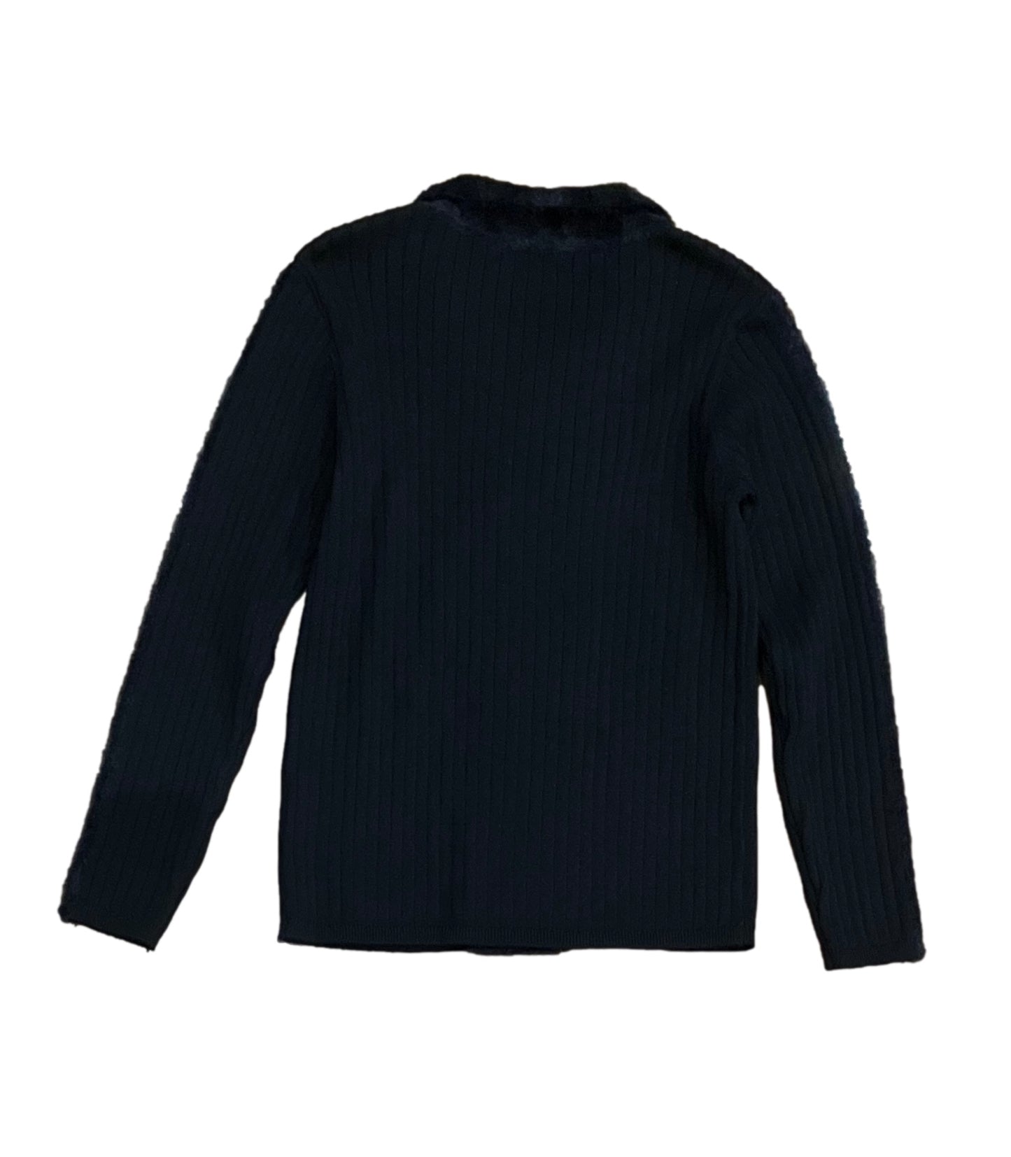 Knit Boys Blazer Ribbed With Mohair Stripe