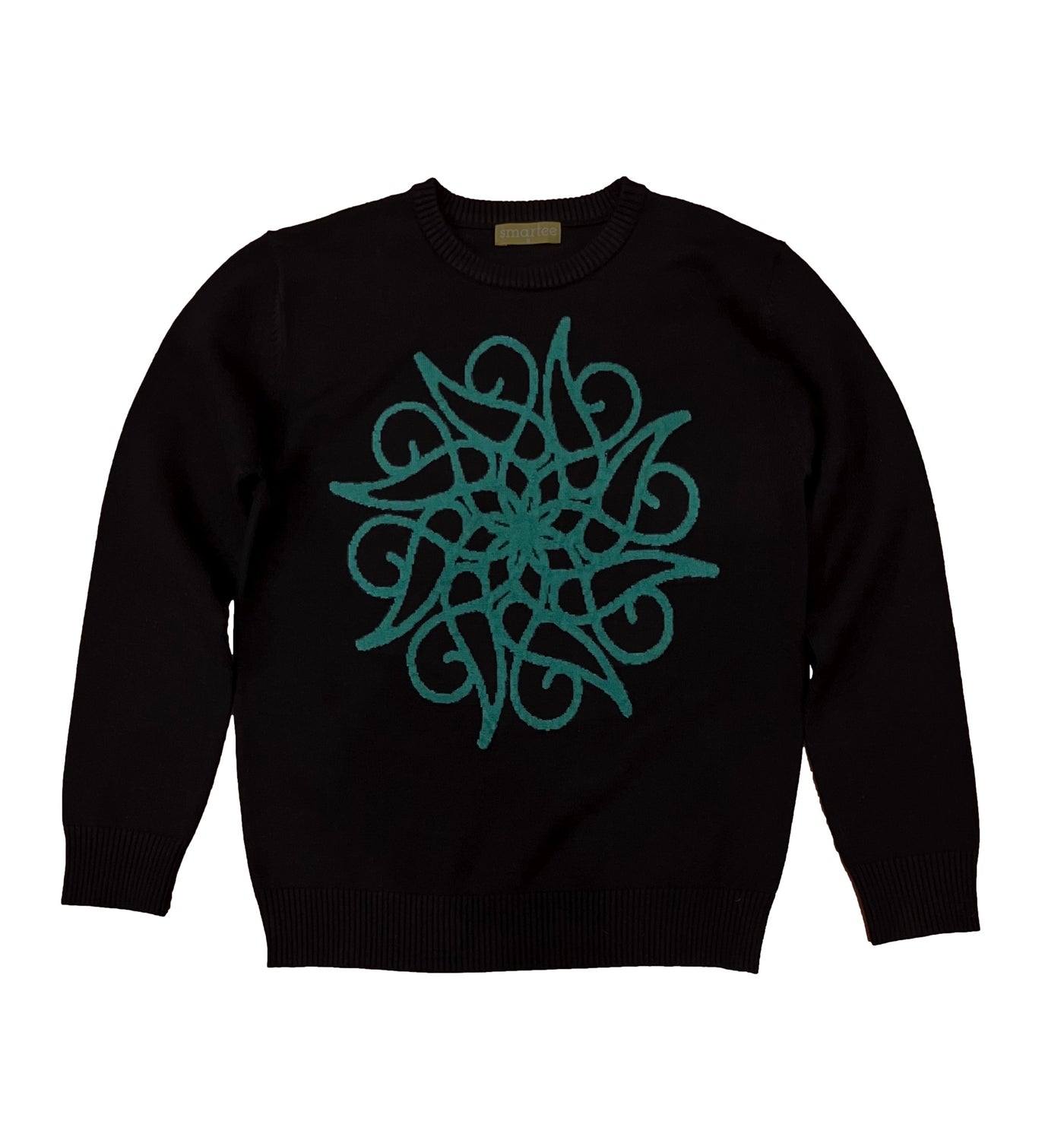 Emblem Sweater Black, black emblem logo sweater, men’s black emblem sweater, black crest pullover