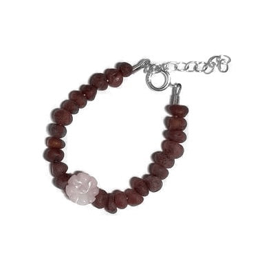 Pink Rose Baby Amber Bracelet