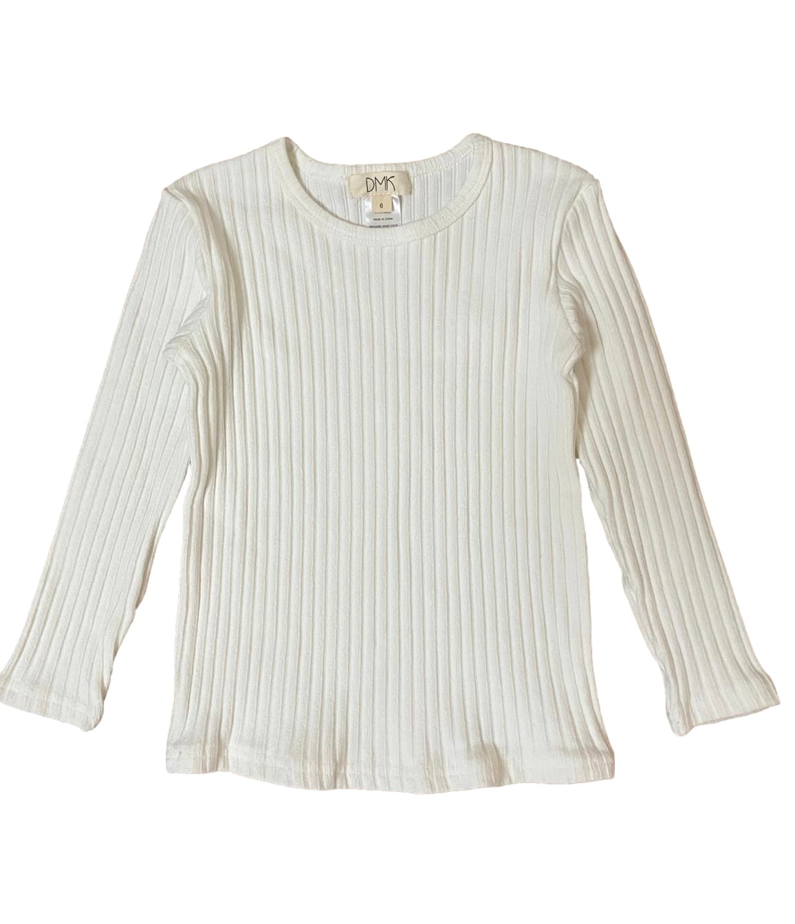 women’s ribbed knit crewneck shirt, long sleeve ribbed sweater top, stretch ribbed crew neck tee