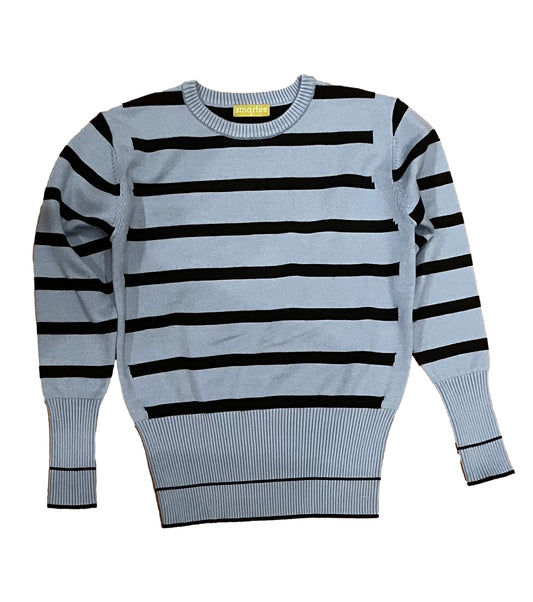 Striped knit top, women’s striped knit top, casual striped sweater top, long sleeve striped knit