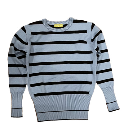 Striped knit top, women’s striped knit top, casual striped sweater top, long sleeve striped knit