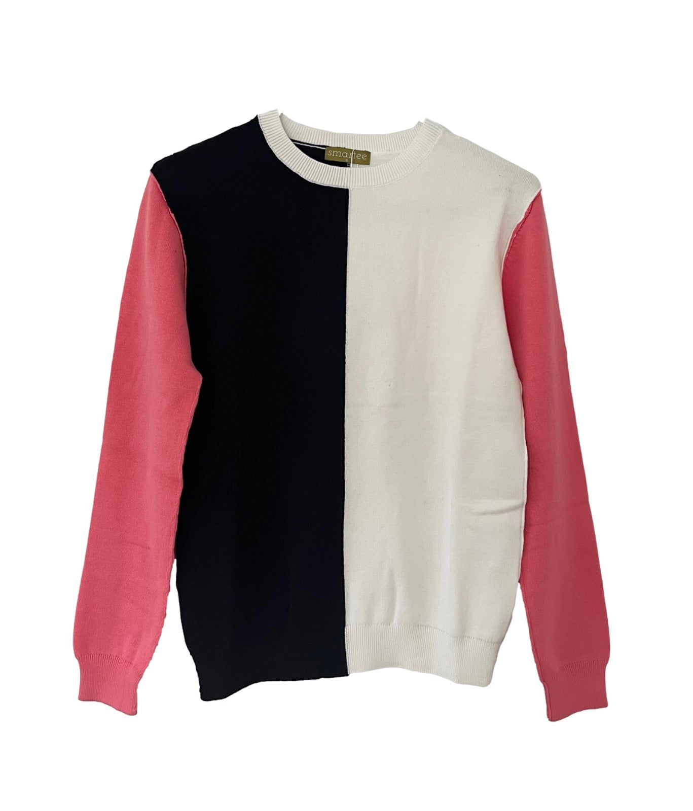 Cotton Knit Color Block Top